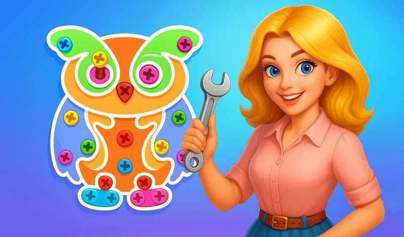 Screw Puzzle: Nuts &amp; Bolts